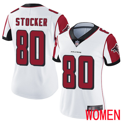 Atlanta Falcons Limited White Women Luke Stocker Road Jersey NFL Football 80 Vapor Untouchable